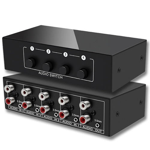 Audio switch 5mm - audio, rca